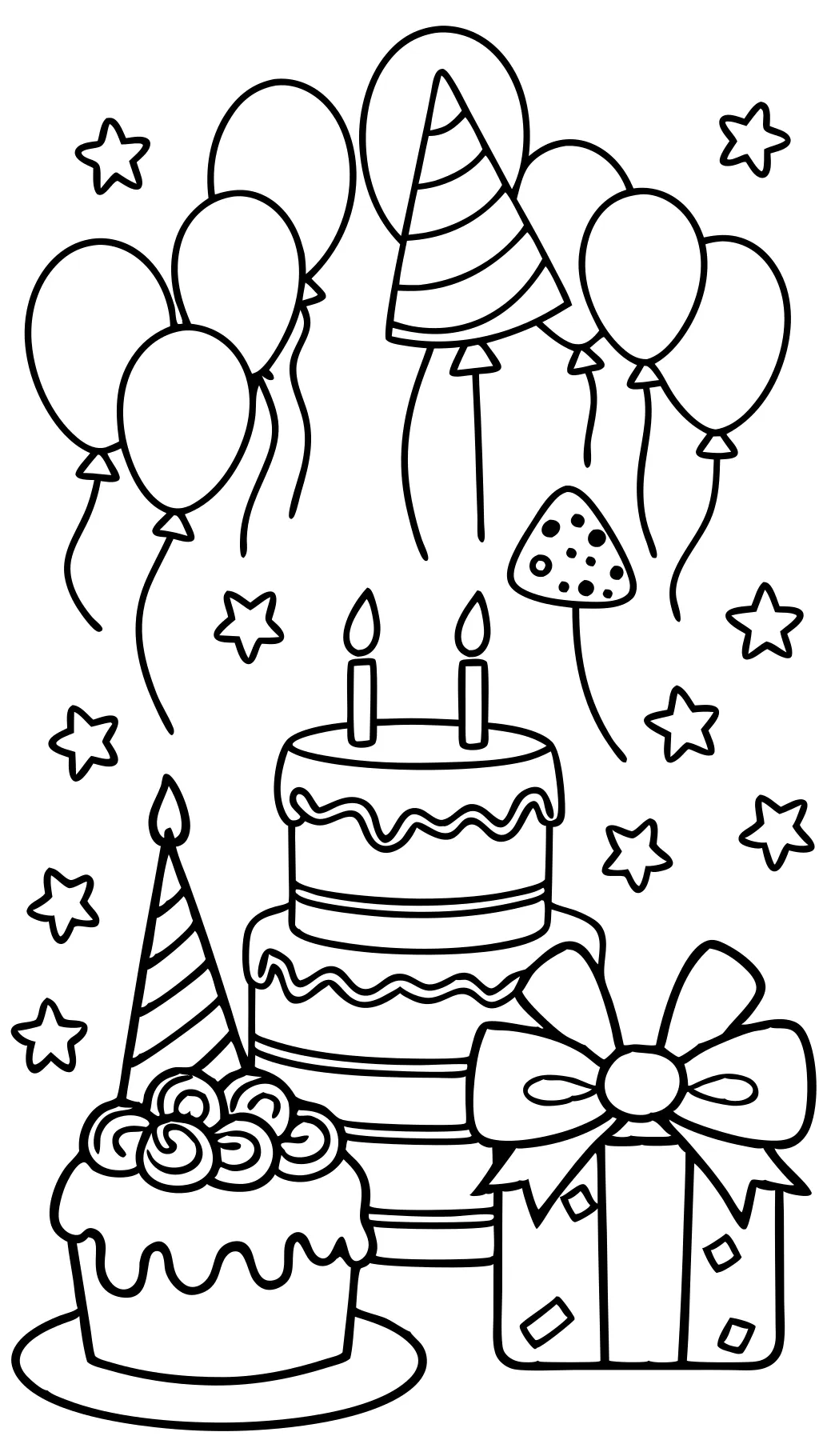 printable coloring pages for birthdays